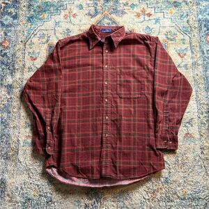 Vintage Pendleton Plaid Button-up Shirt Medium